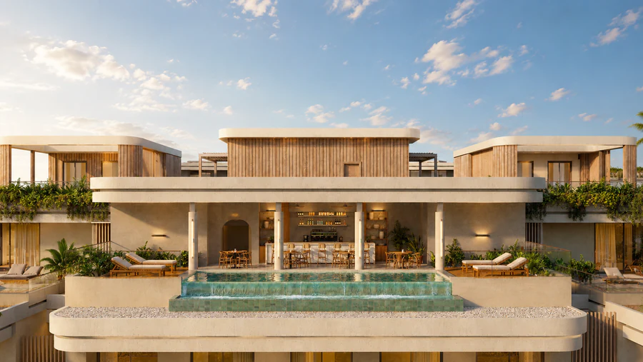Rooftop con piscina Elite Cap Cana Residences